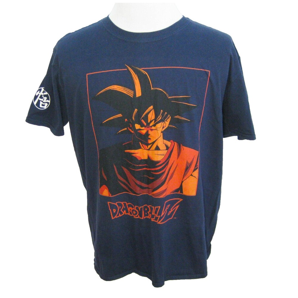 DRAGON BALL Z Men's (Size XL) Blue Short Sleeve Graphic T-Shirt Anime Manga Top